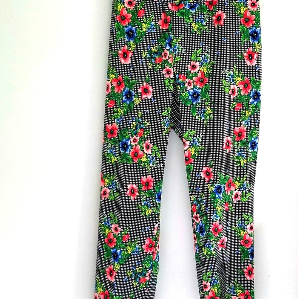 Peck & Peck mixed print floral pants plus